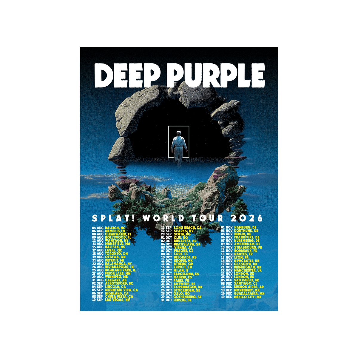 SPLAT! World Tour Poster – Deep Purple