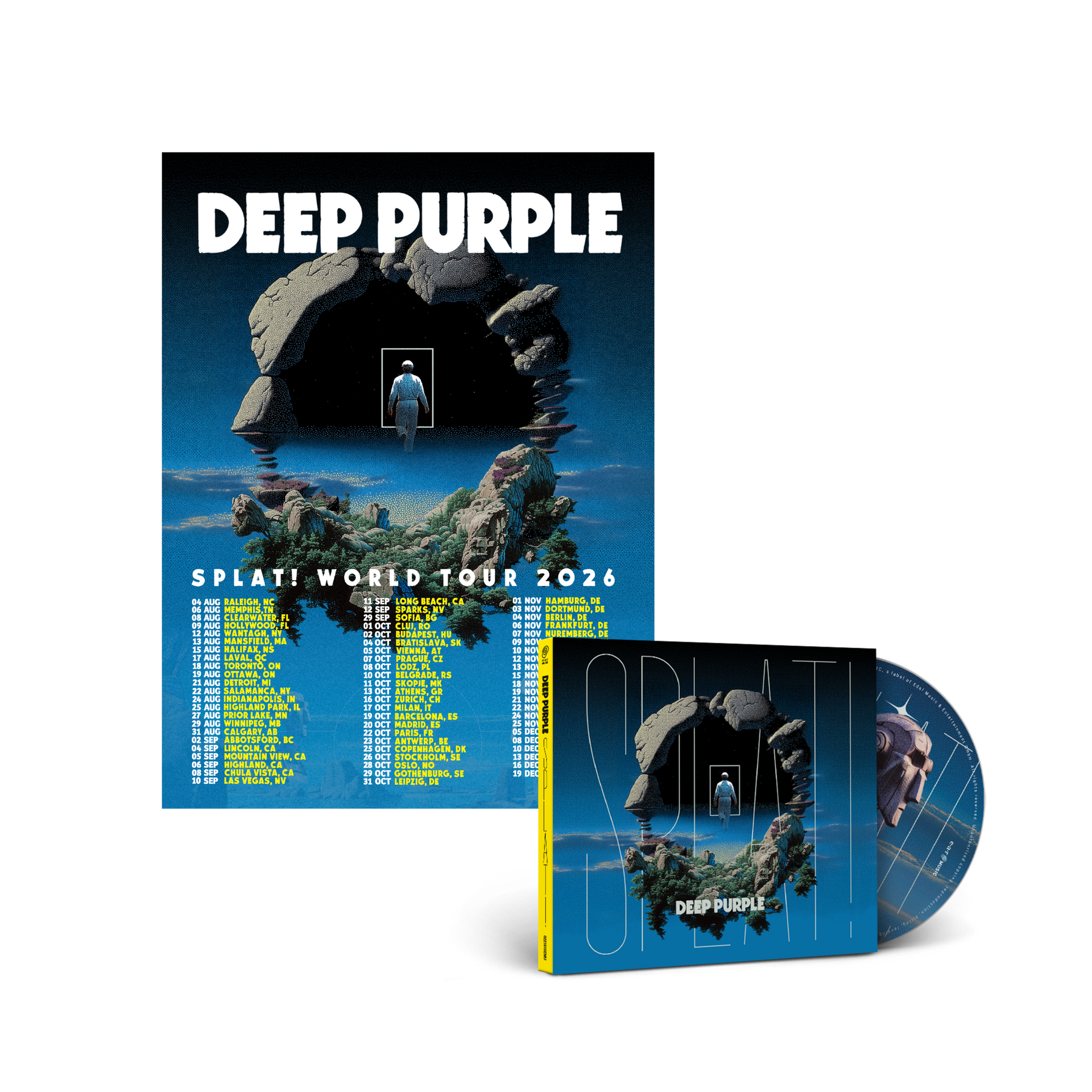 SPLAT! CD + Tour Poster – Deep Purple SPLAT! CD + Tour Poster – Deep Purple